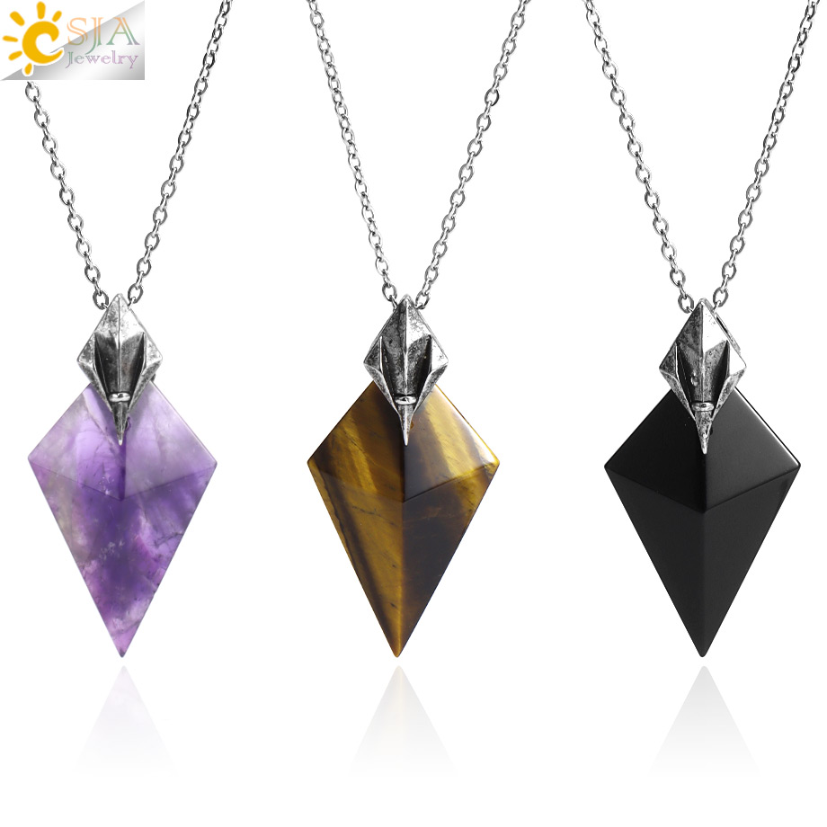 Sport Slide Men - CSJA-collar triangular de piedra Natural para