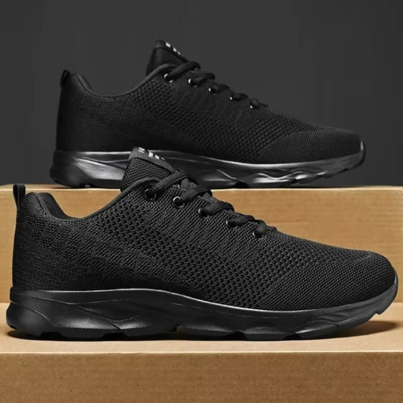 Men'S Shoes Black And White - Zapatos para Hombre, Zapatillas Deportivas Transpirables,