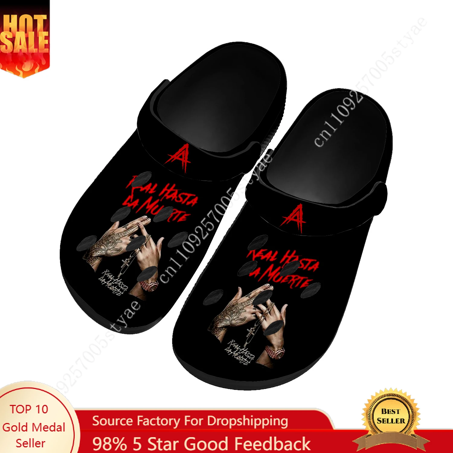 Men Shoes Black - Sandalias Anuel AA Real Hasta La
