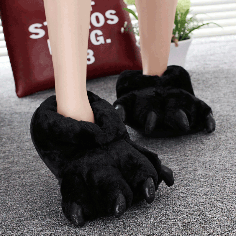 Men Shoes Black - Zapatos de pata de Animal negros