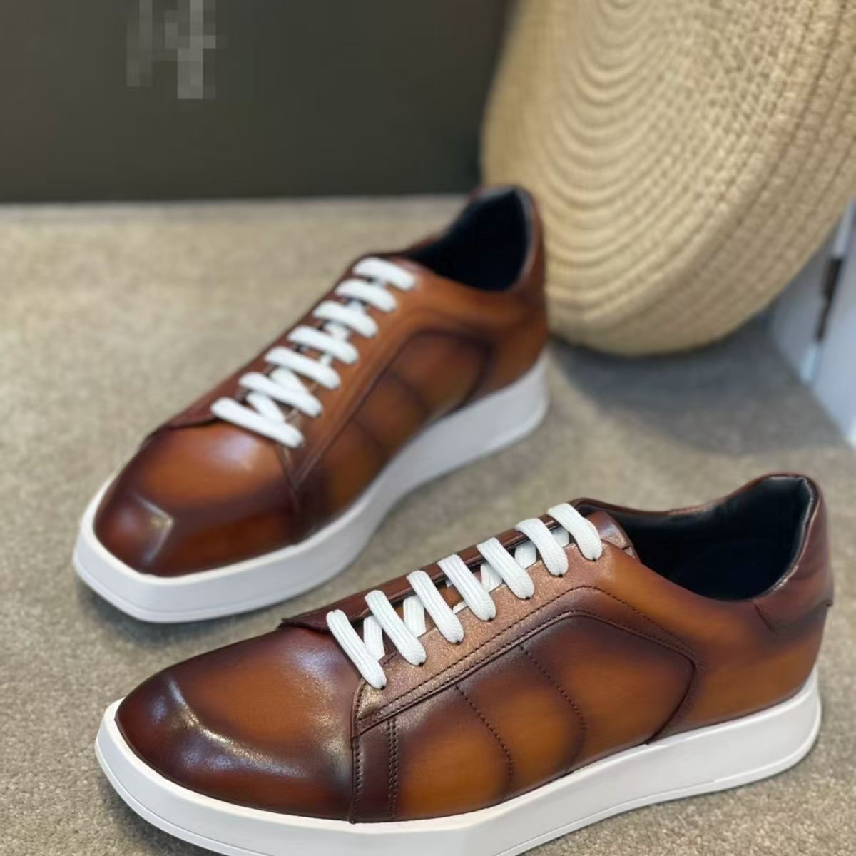 Men Shoes Eu To Us - Zapatos de hombre de piel de