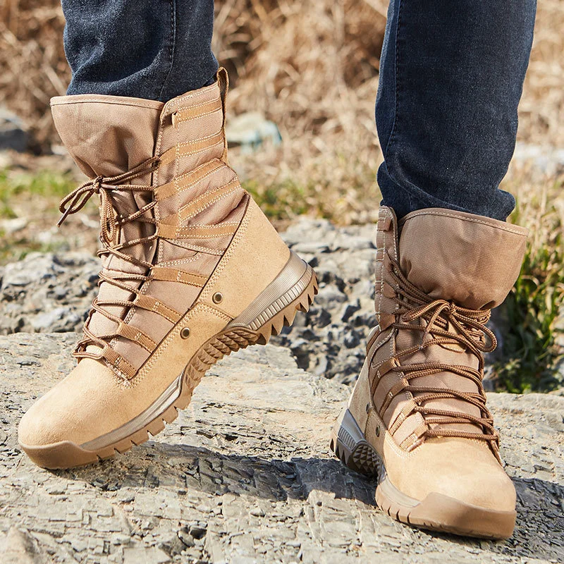 Men Shoes Eu To Us - Botas tácticas de desierto de tubo