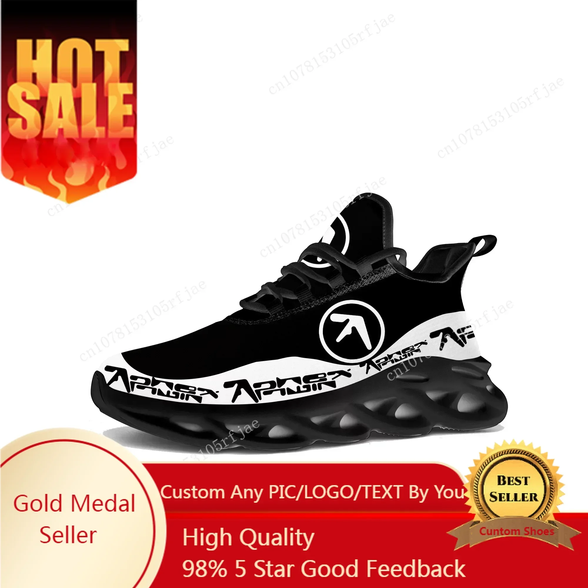 Men Shoes Black - Zapatillas deportivas Aphex Twin Flats para