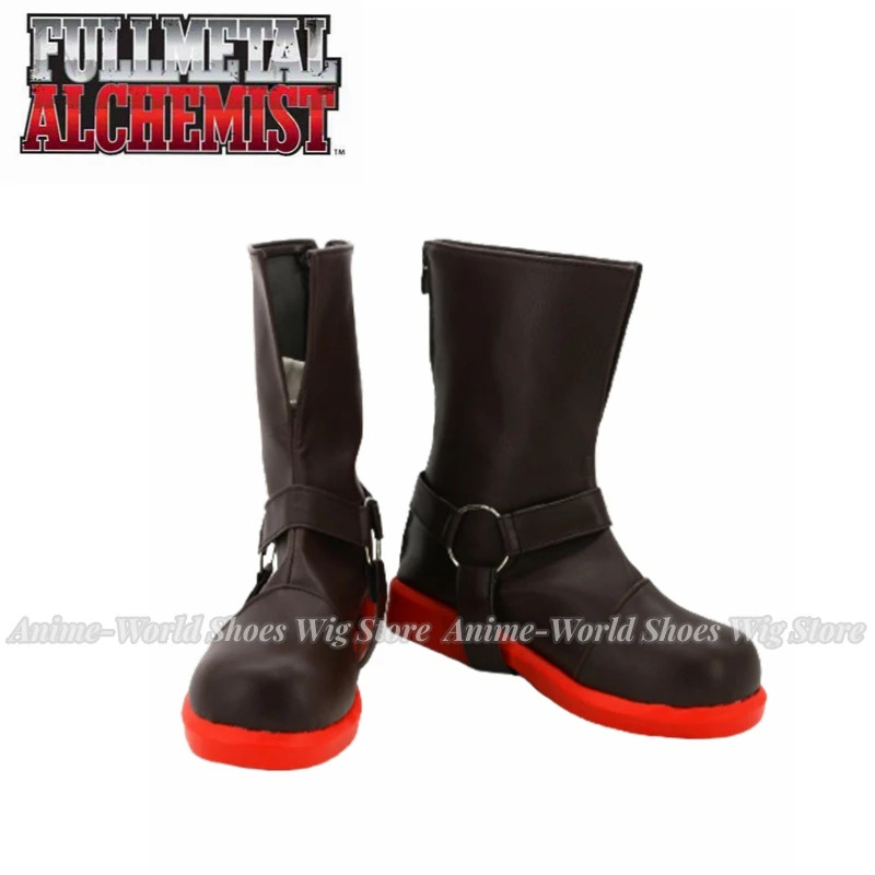 Men Shoes Eu To Us - Fullmetal Alchemist Edward Elric hombres botas
