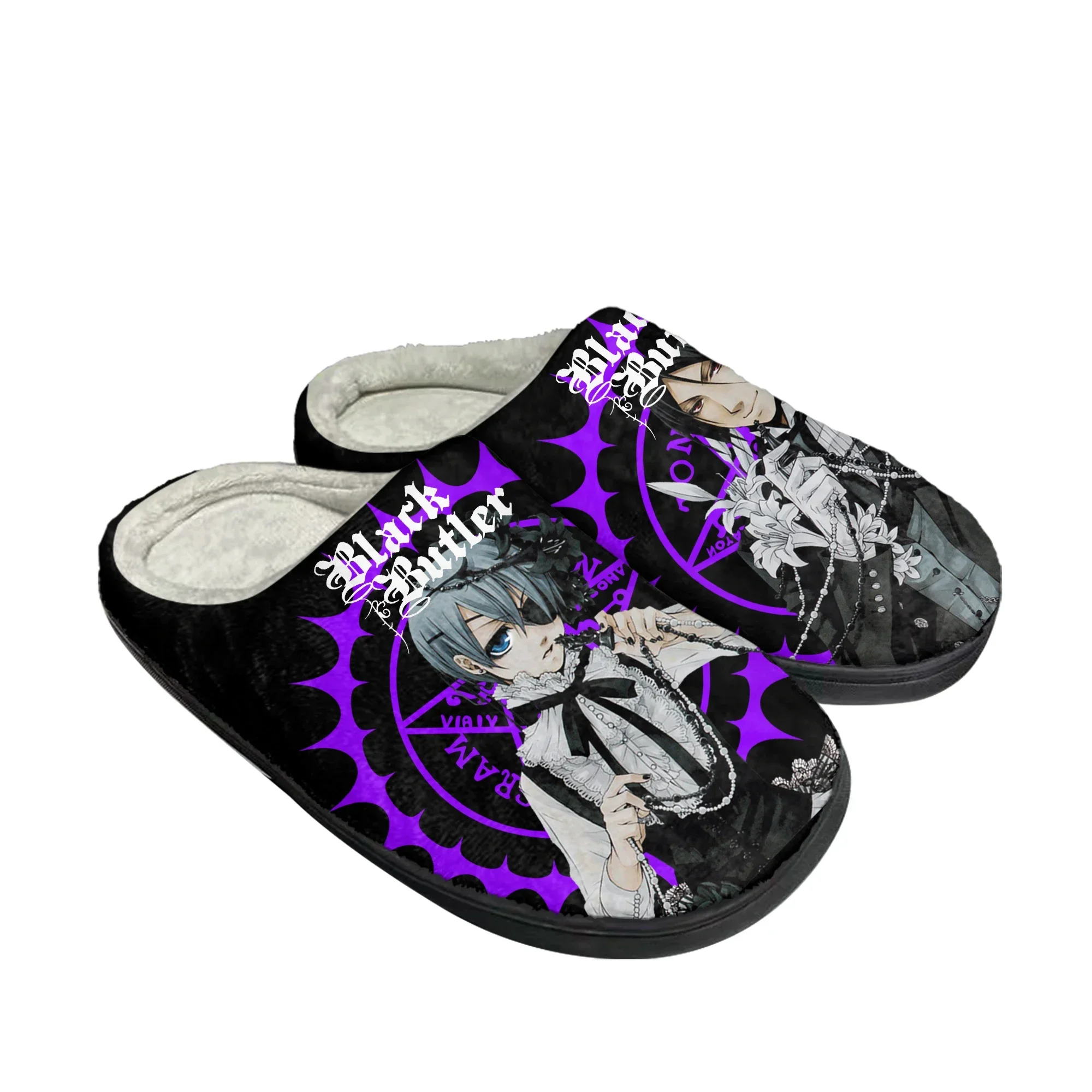 Men Shoes Black - Pantuflas de Algodón Black Butler para
