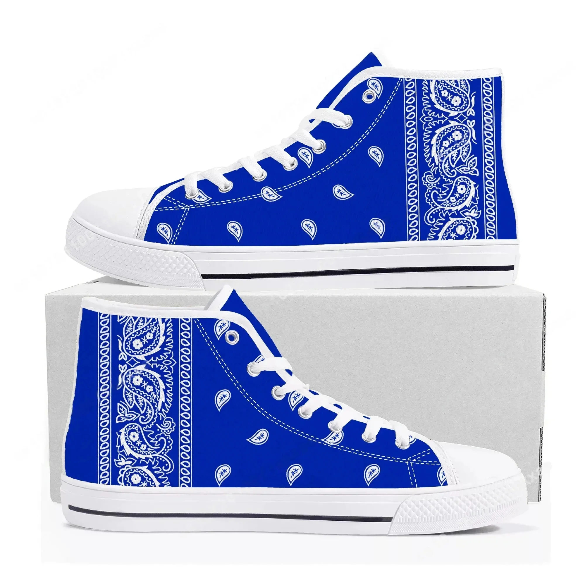Zapatillas altas Bandana Paisl - Men'S Shoes Black And White reseña y precio