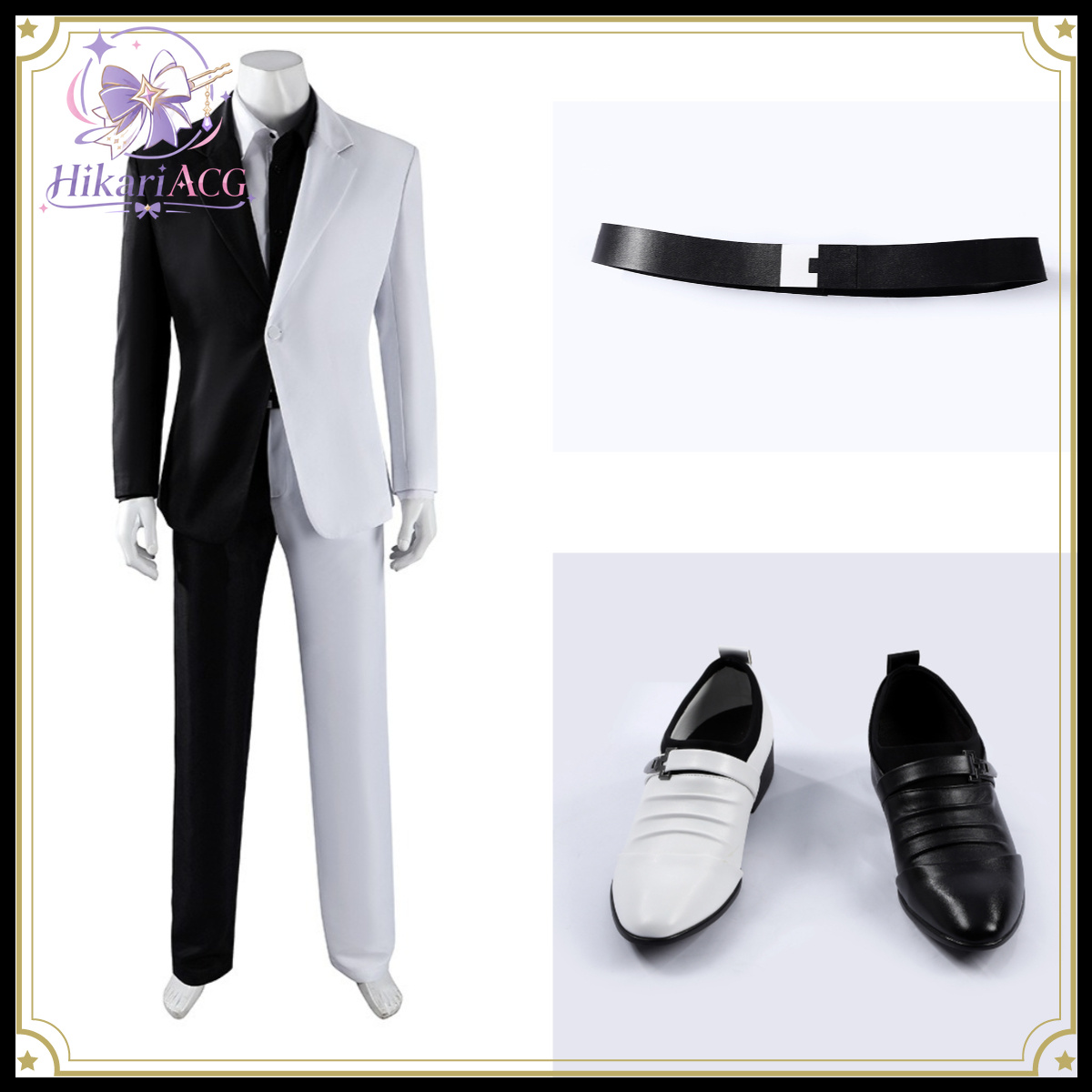 Traje de Cosplay de Dos Caras  - Men Shoes Black reseña y precio