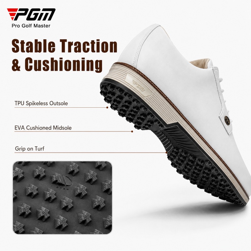 PGM Zapatos de golf de cuero d - Men Shoes Eu To Us reseña y precio