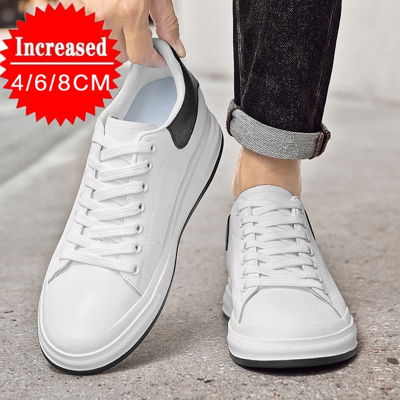 Nuevos zapatos con alzas de lu - Men'S Shoes Black And White reseña y precio