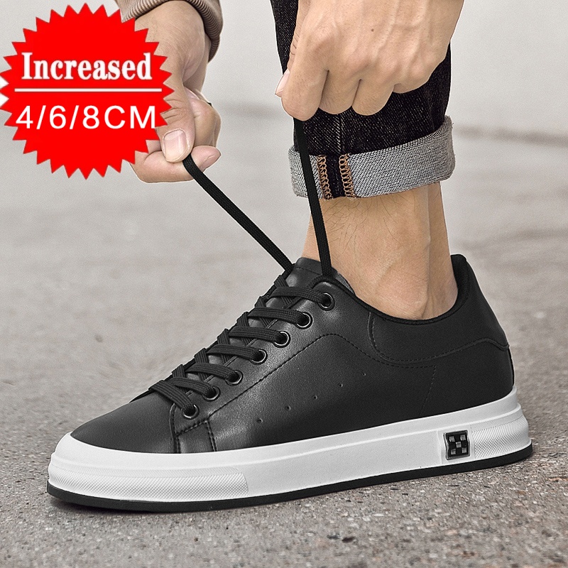 Nuevos zapatos con alzas de lu - Men'S Shoes Black And White reseña y precio